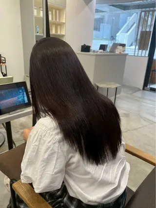 ロング パーマ 絶対可愛い暖色カラー 🌷うる艶🌷結奈✨のヘアスタイル