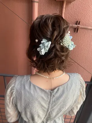 ミディアム ヘアアレンジ 【safric】 NAOのヘアスタイル