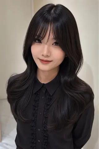 ロング カラー mako 韓国ヘア 🇰🇷まつパのヘアスタイル