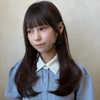 セミロング カラー 暗色カラー/レイヤー 🩶KAITOのヘアスタイル