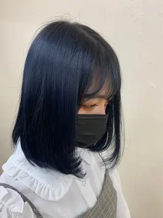 ミディアム カラー ヘアアレンジ ブリーチカラー 🩵MIZUKIのヘアスタイル