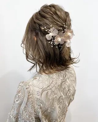 ヘアアレンジ レイヤー/大人ボブ| ワタナベ リョウカのヘアスタイル