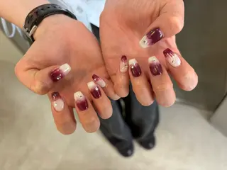 ネイル Mai :矢場町 ニュアンス🌿アートのネイルデザイン