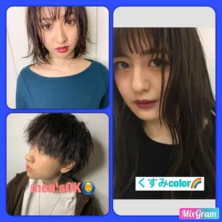 ミディアム カラー メンズ 髪質改善 RYOのヘアスタイル