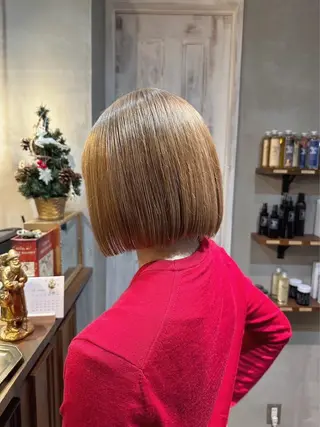 ショート カラー ボブカット/パーマ ୨୧ RISAKOのヘアスタイル