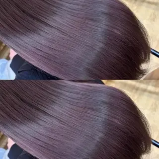 ロング カラー 👑髪質改善Wカラー 👑アユカのヘアスタイル