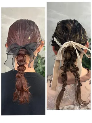 ヘアアレンジ ✨透明感艶カラー ✨💍Yuri💍のヘアスタイル