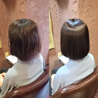 ショート カラー 髪質改善 常世田のヘアスタイル