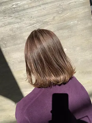 ミディアム カラー 天野 開のヘアスタイル
