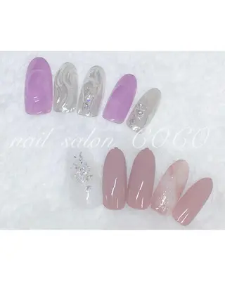 ロング ヘアアレンジ メンズ ネイル マツエク・マツパ nail Berunaのネイルデザイン
