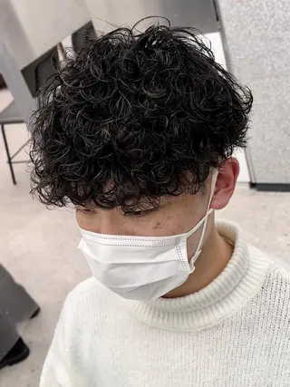 ショート 京都河原町 メンズパーマ助川龍哉のヘアスタイル