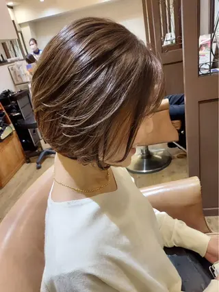 ショート カラー 艶カラー/ヘッドスパ ✨Ayariのヘアスタイル