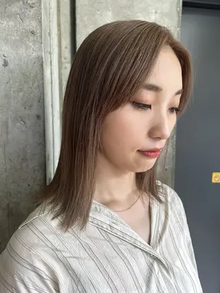セミロング カラー 🎨デザイン🥇 美髪・艶髪 日暮千敬のヘアスタイル
