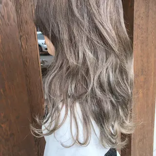 セミロング カラー 艶髪育成サロン 京橋 shinのヘアスタイル