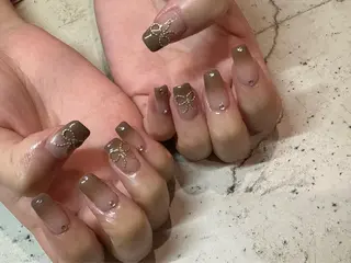 ネイル 韓国/ワンホン/長さ 出しつけ放題🎀のネイルデザイン