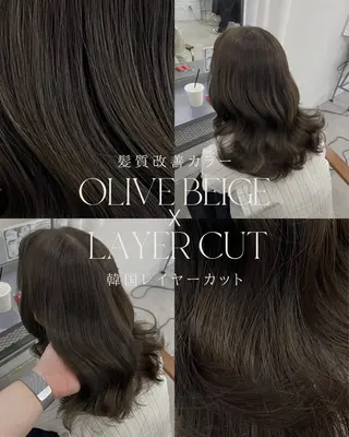 ミディアム カラー 韓国×髪質改善特化 💍maki💍のヘアスタイル
