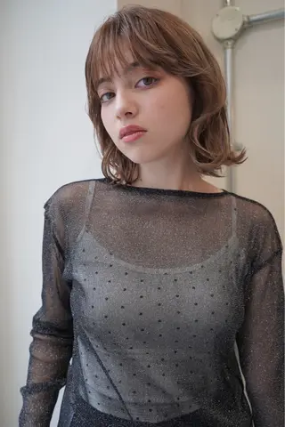 ミディアム keshiki 大名のヘアスタイル