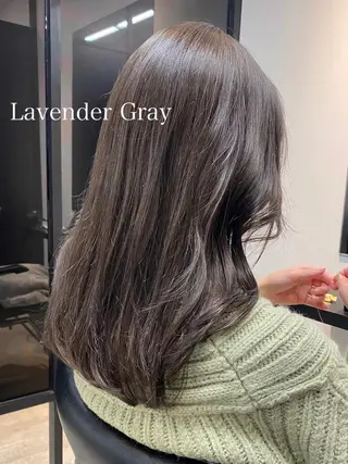 ミディアム カラー パーマ ヘアアレンジ ツヤ髪 /髪質改善 松岡将太郎のヘアスタイル