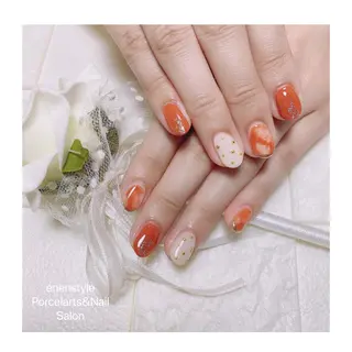 ミディアム ネイル 🐾enen style 🐾のネイルデザイン