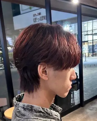 ミディアム カラー メンズ 町田メンズパーマ 特化 金井蒔士のヘアスタイル
