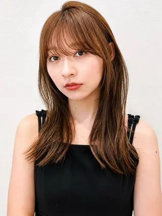 ロング カラー パーマ kazuki【顔周り ×レイヤーカット】のヘアスタイル