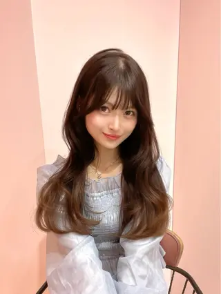 セミロング 渋谷/韓国ヘア/ 顔まわり♡Ayakaのヘアスタイル