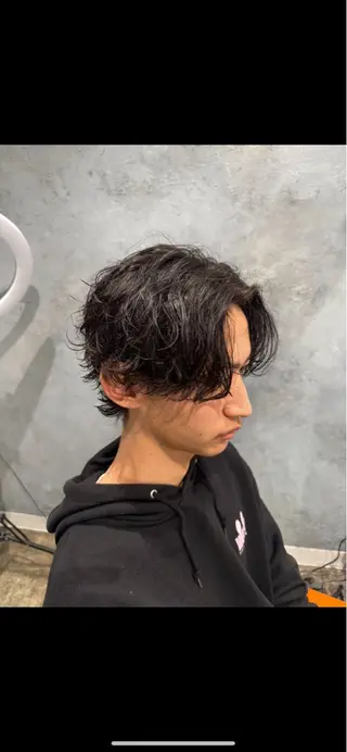 パーマ メンズ メンズヘア カット、パーマ特化のヘアスタイル