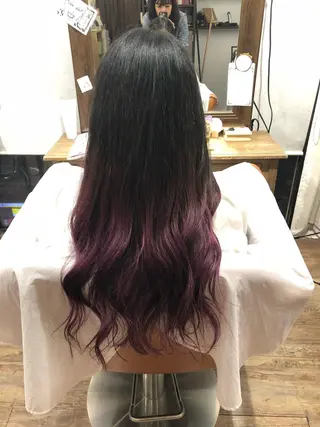 ロング カラー ささざわ あやこのヘアスタイル