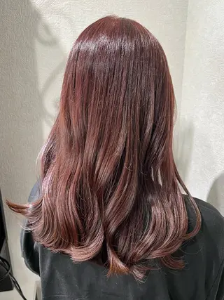 セミロング カラー 艶髪 ♡Tomiyaのヘアスタイル
