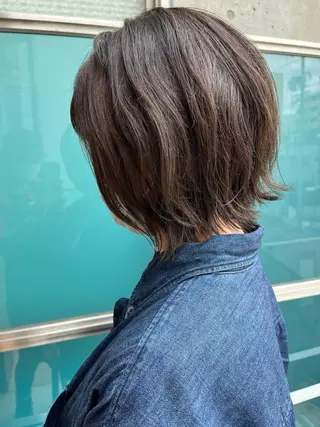 ミディアム カラー パーマ ヘアアレンジ メンズ キッズ ネイル マツエク・マツパ 久木原 ゆりのヘアスタイル