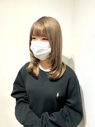 ロング カラー 赤みゼロ/透明感 カラー🌿KANTAのヘアスタイル