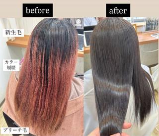 ロング カラー Maya🦋 ハイトーン特化のヘアスタイル