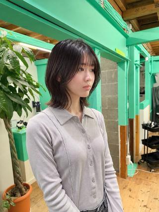 ミディアム 札幌美容師|ショート メンズパーマ 村上のヘアスタイル