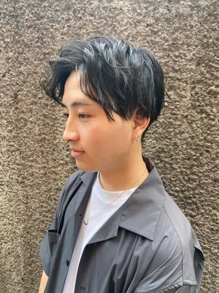 ショート カラー パーマ ヘアアレンジ メンズ ちこ .のヘアスタイル