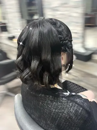 ヘアアレンジ OZ梅田♡ ゆはなブリーチのヘアスタイル