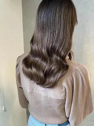 セミロング カラー coco♡ 韓国hairのヘアスタイル