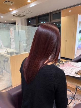 カラー 菊地 楓のヘアスタイル