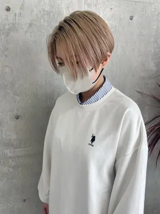 ショート カラー 江上拓郎/ショート /酸性ストレートのヘアスタイル