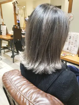 ミディアム カラー シールエクステ♦️ レイヤー♦️福田晃大のヘアスタイル