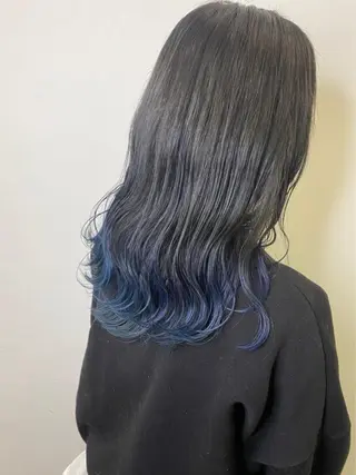 ミディアム カラー メンズ レイヤー ウルフ 弓木啓輔のヘアスタイル