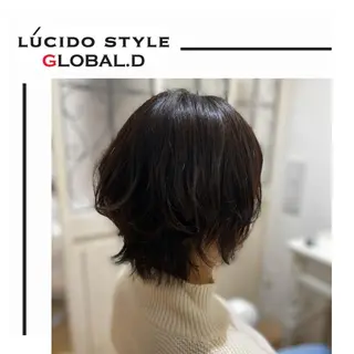 ショート カラー パーマ ヘアアレンジ ✂︎ショート、ボブ、 レイヤー🩵YUMIのヘアスタイル