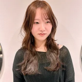 ロング カラー 大人可愛い×顔周り♡ cocoroのヘアスタイル