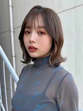 ミディアム カラー ヘアアレンジ パーマ 西荻窪 Refa認定 サロン店長SATOのヘアスタイル