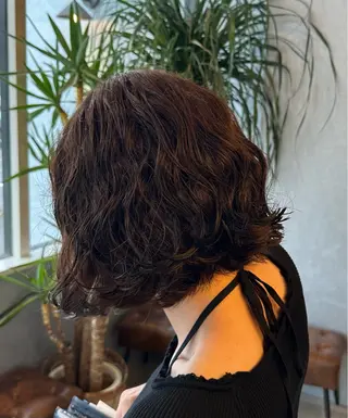 ミディアム 遠藤 日和のヘアスタイル