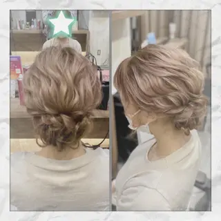 セミロング ヘアアレンジ ヘアセット/着付け 𓇼 まつもと𓇼のその他イメージ
