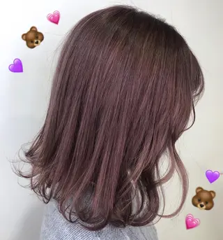 ミディアム カラー ヘアアレンジ TSUNA 🌙 Lim 五反田のマツエク・マツパデザイン