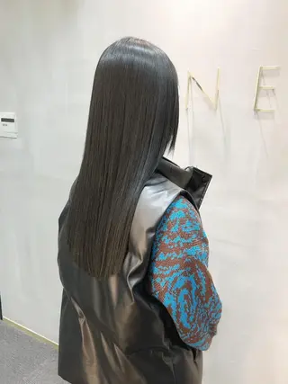 ミディアム パーマ カラー ヘアアレンジ 【ヘアケア特化型】 newi天王寺のヘアスタイル