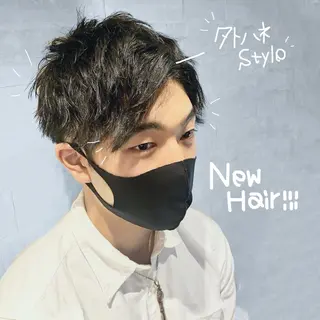 ショート カラー メンズ 眉毛スタイリング 松下すずの眉毛・アイブロウイメージ