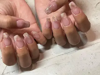 ネイル 韓国/ワンホン/長さ 出しつけ放題🎀のネイルデザイン