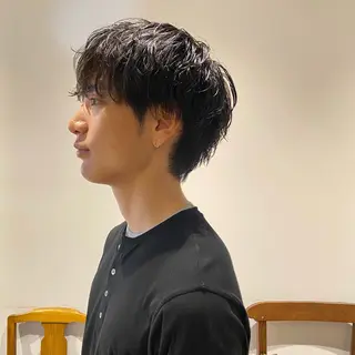 ショート パーマ 桑原 淳のヘアスタイル
